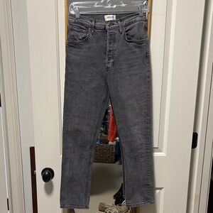 Agolde button fly high rise Gray Jeans